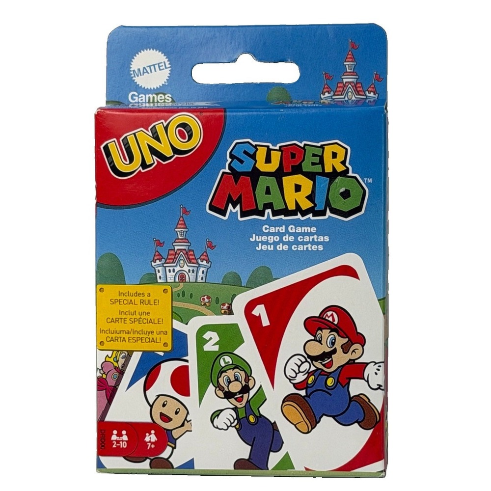 UNO Super Mario Bros. Nintendo Card Game Sealed Cards New